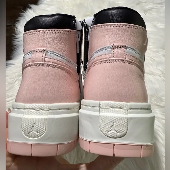 VALENTINE NIKE Womens Air Jordan 1 Elevate High Black in Atmosphere White Sail 8 - Picture 12 of 16